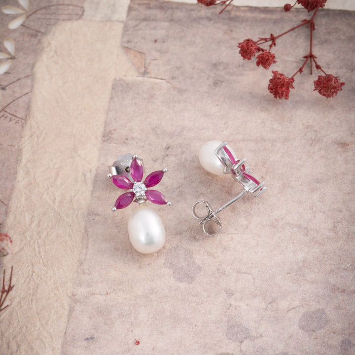 Pink-Pearl Studs