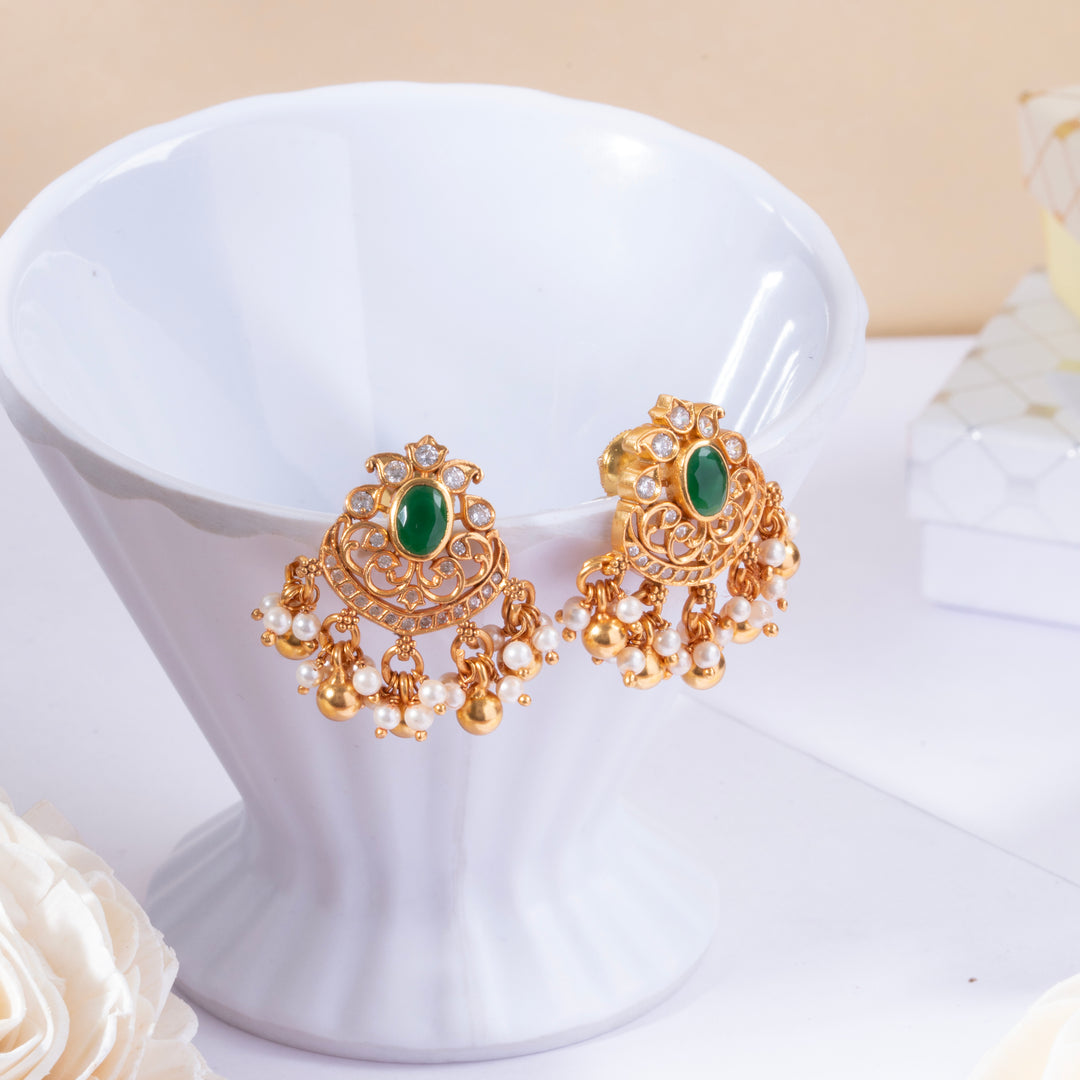 Luxe Pearl Veil Studs