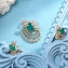 Green-Rectara CZ Pendant Set
