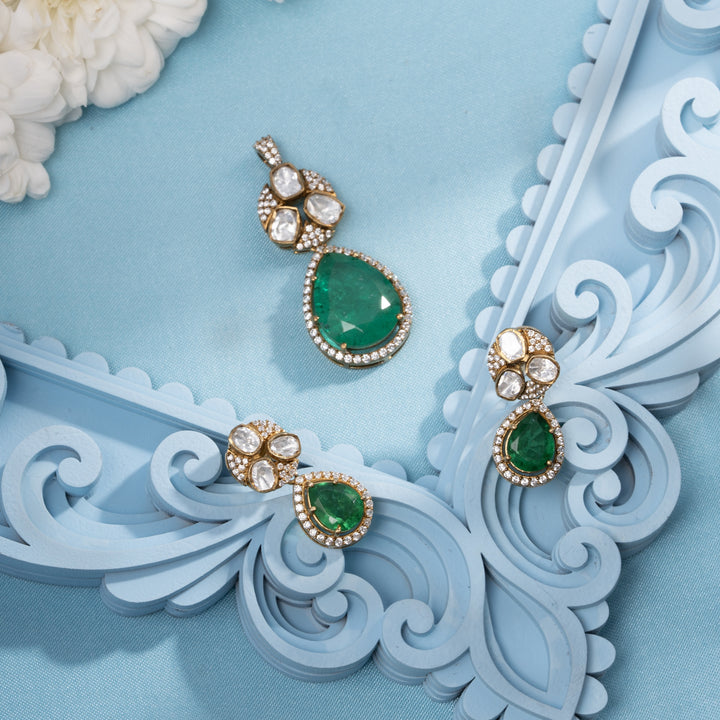 Greena-Drop Pendant Set