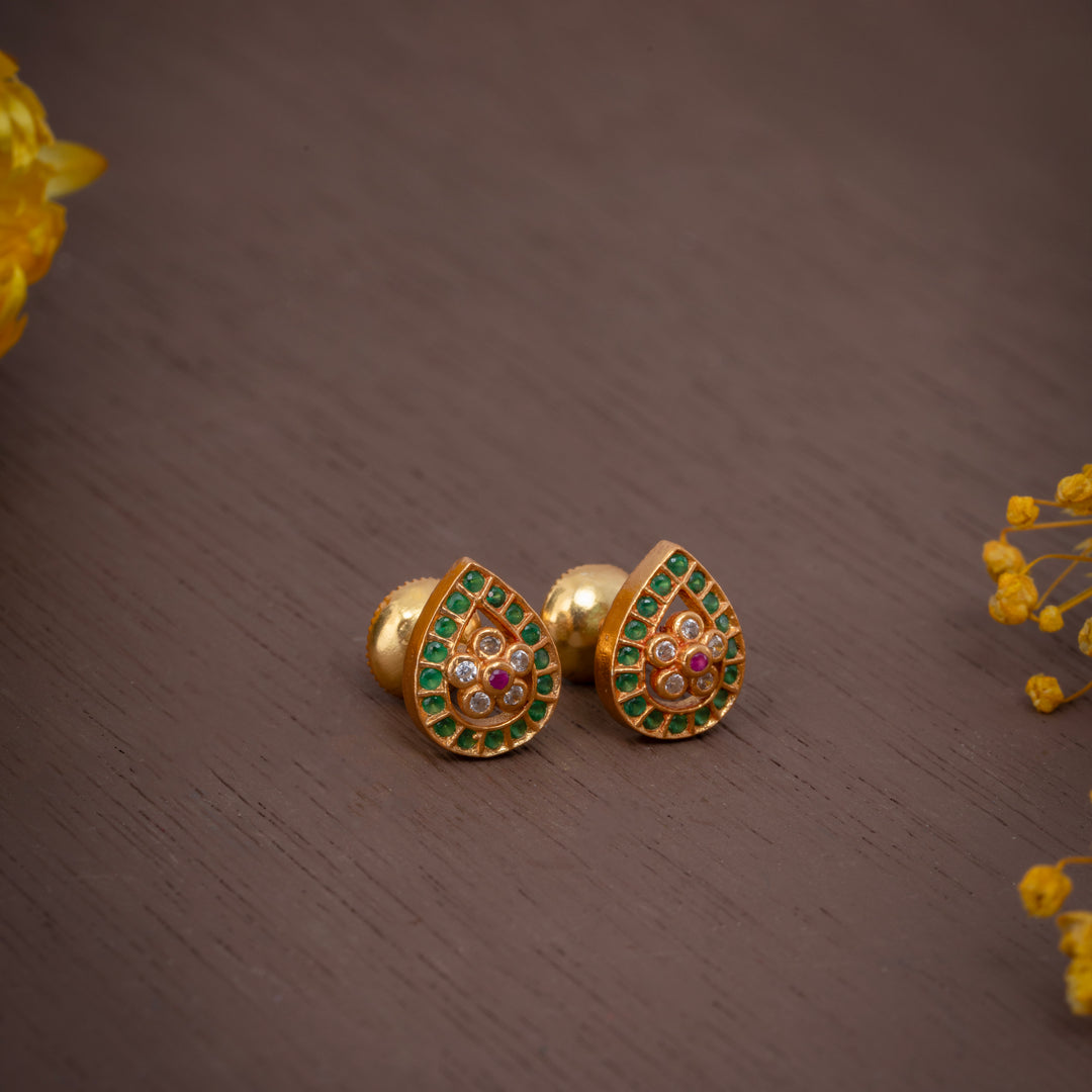 Blume Pear Studs
