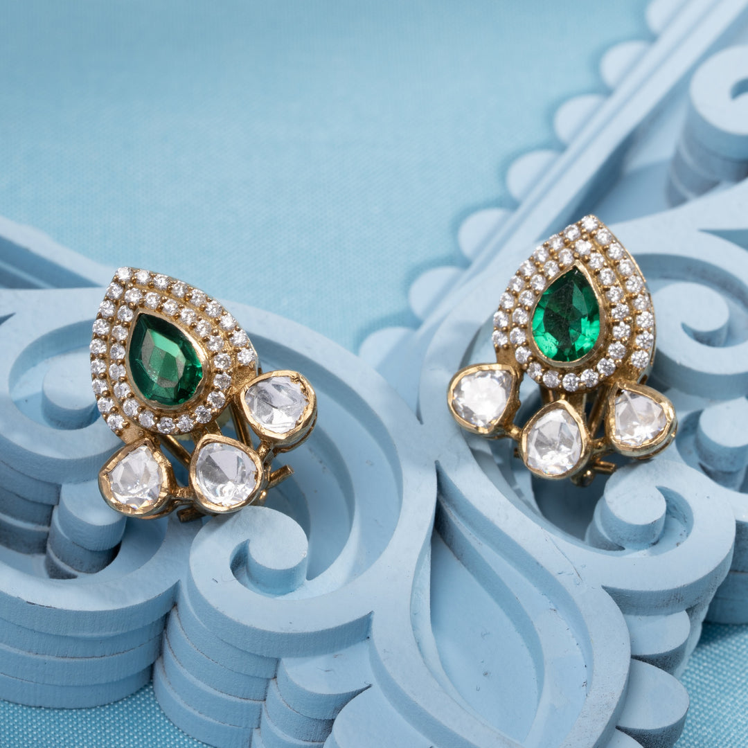 Rosy Plume Victorian Pendant Set