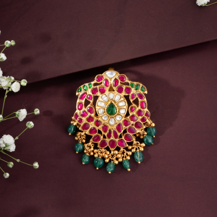 Kundan Pakshi Pendant