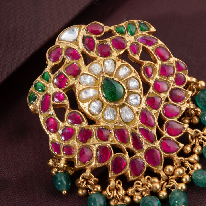 Kundan Pakshi Pendant