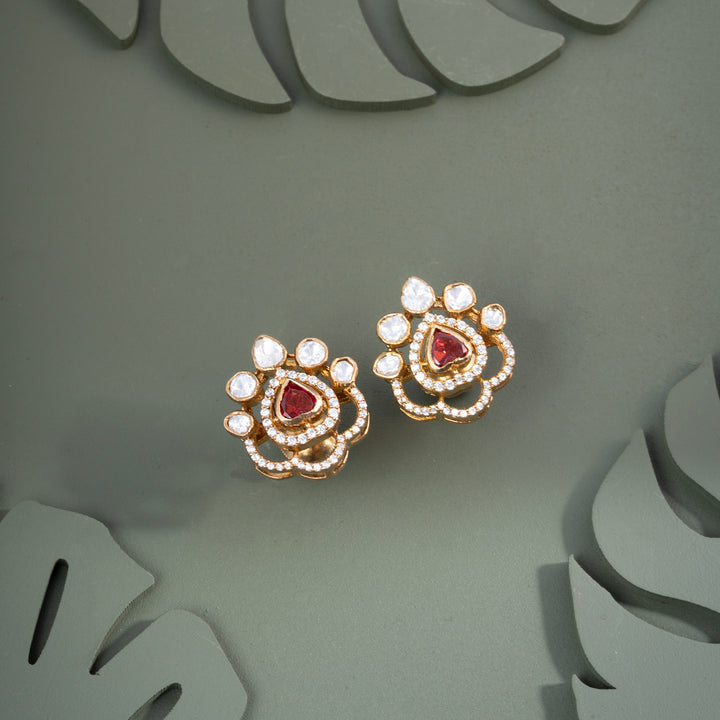 Blushing Heart Victorian Studs