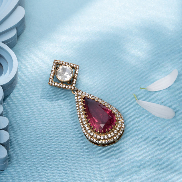 Blush Pear Victorian Pendant