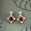 Rosy Ruby Victorian Danglers