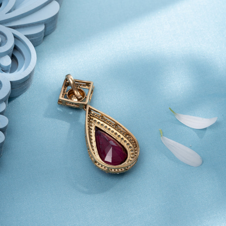 Blush Pear Victorian Pendant