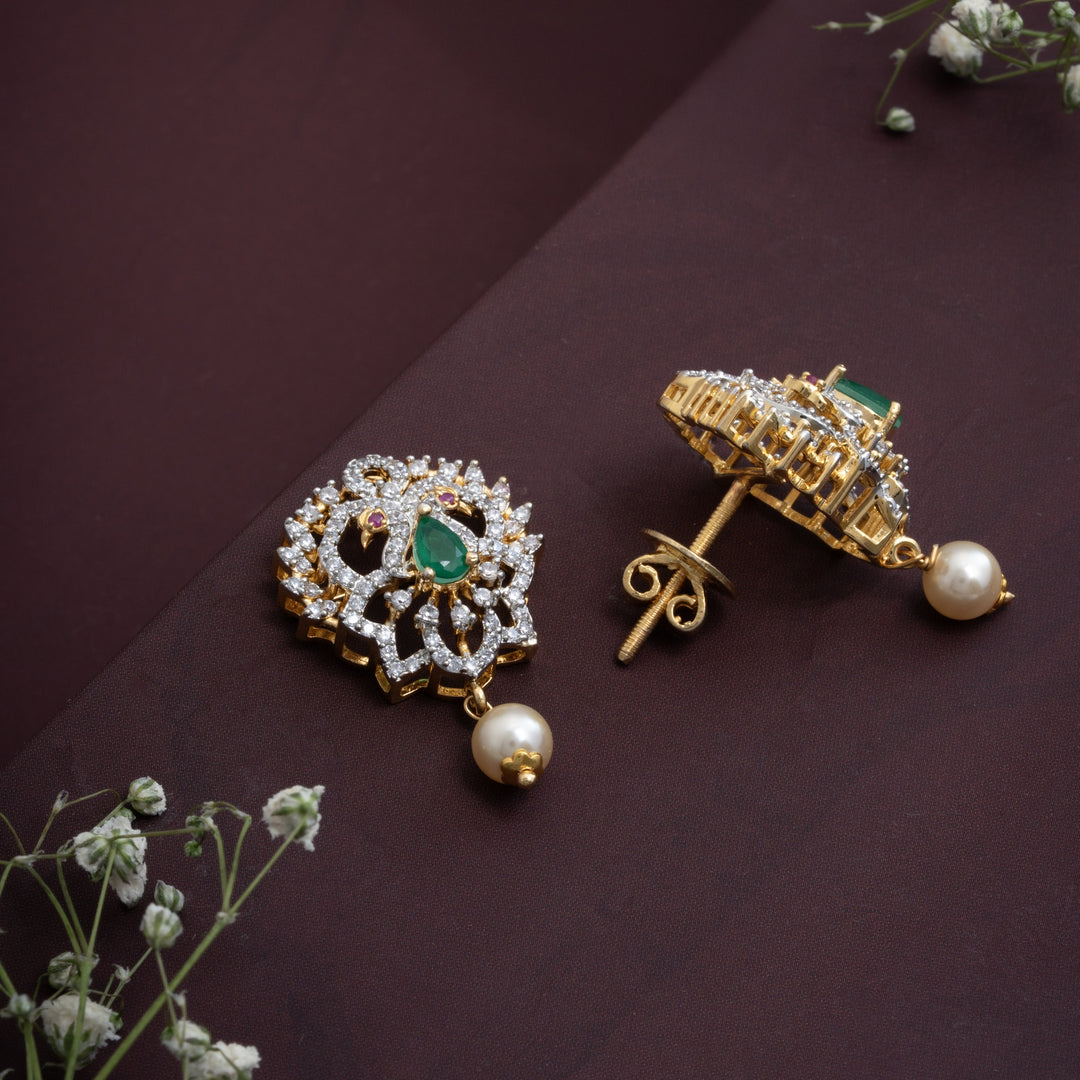 Pearlora Mayura Studs