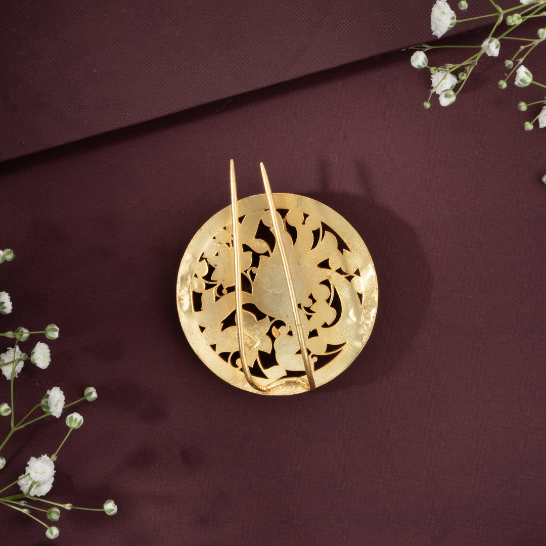 Rajnavi Kundan Brooch