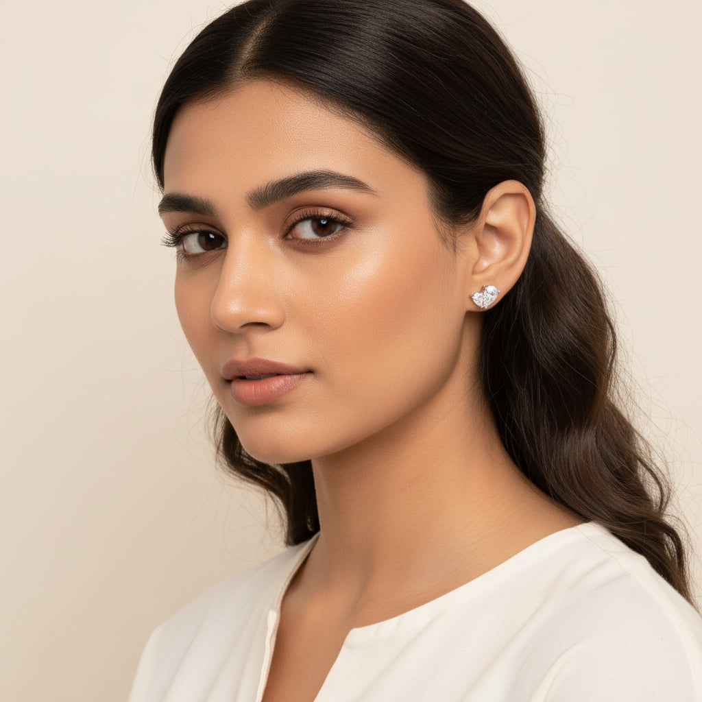 Duo-Pear CZ Studs