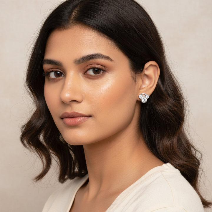 Mickey CZ Studs