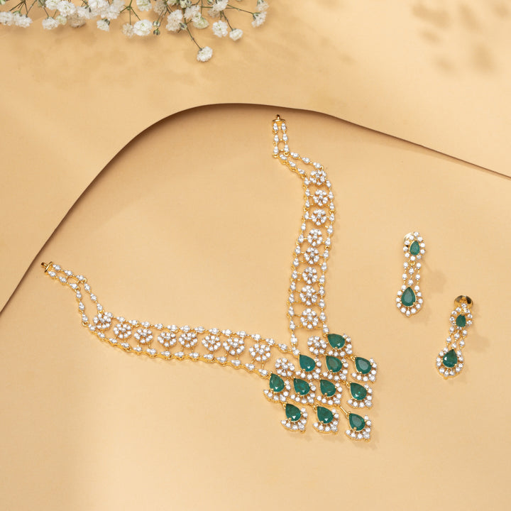 Grevia CZ Necklace Set