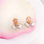 Honey-Pear CZ Studs