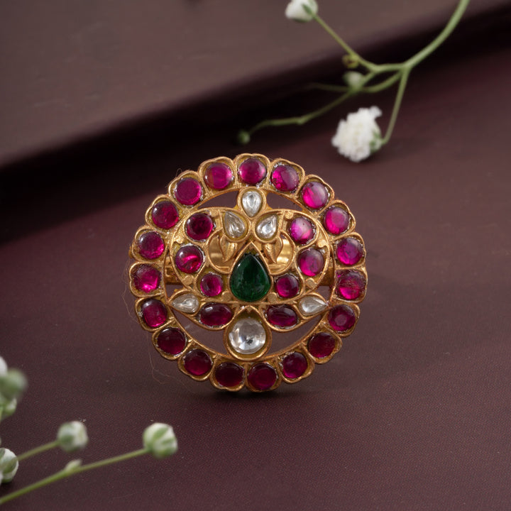 Kundari Mor Adjustable Ring