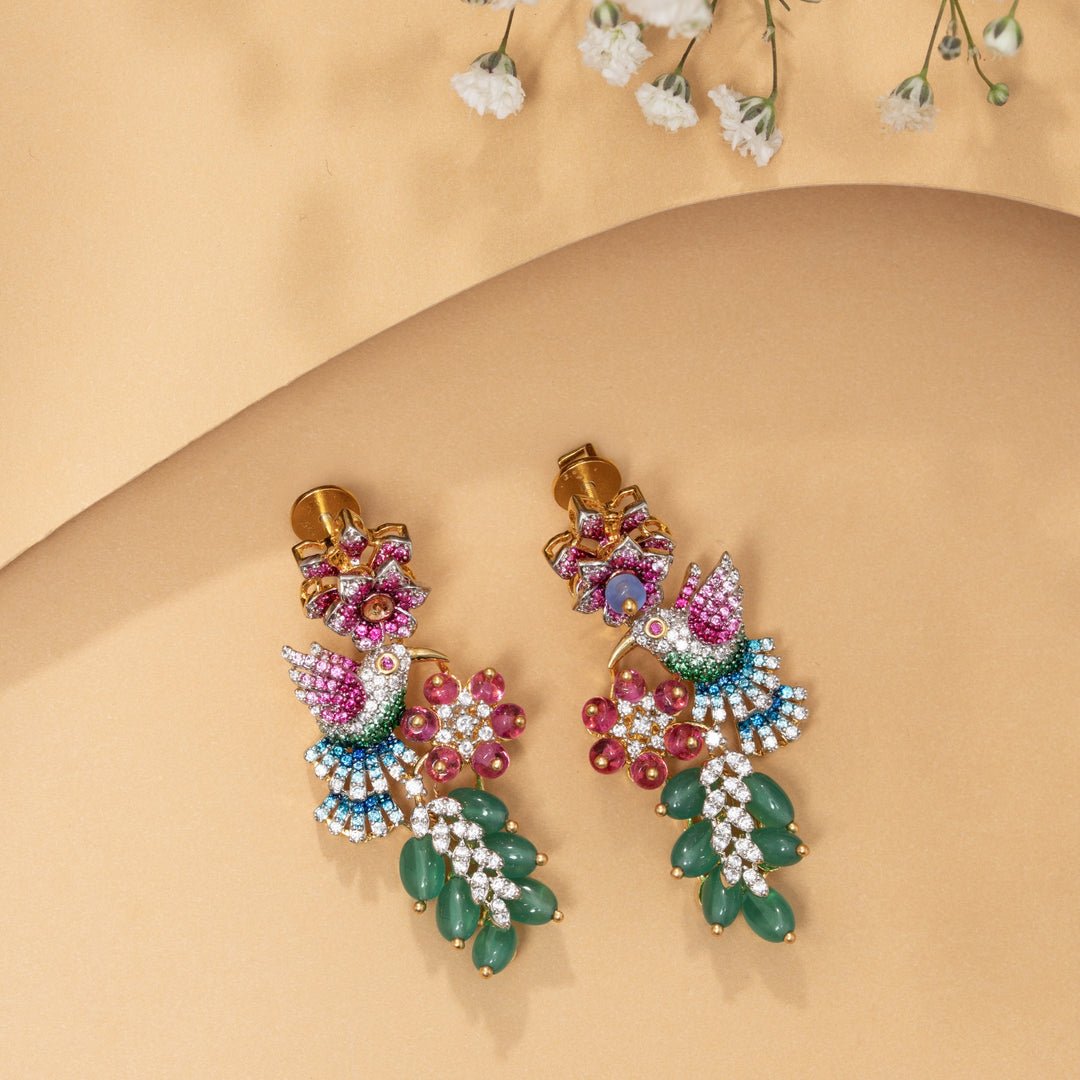 Humming CZ Necklace Set