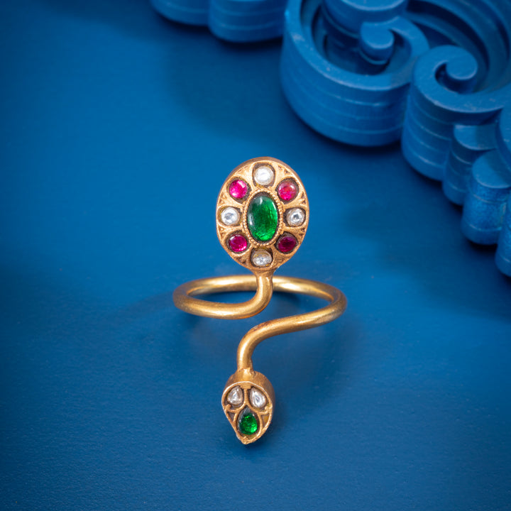 Phoolwari Kundan Ring