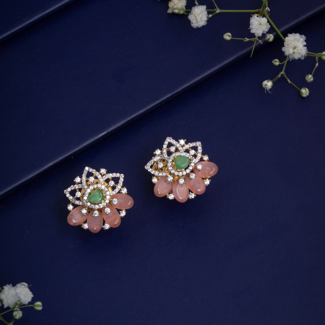 Roselyn Leaf Studs