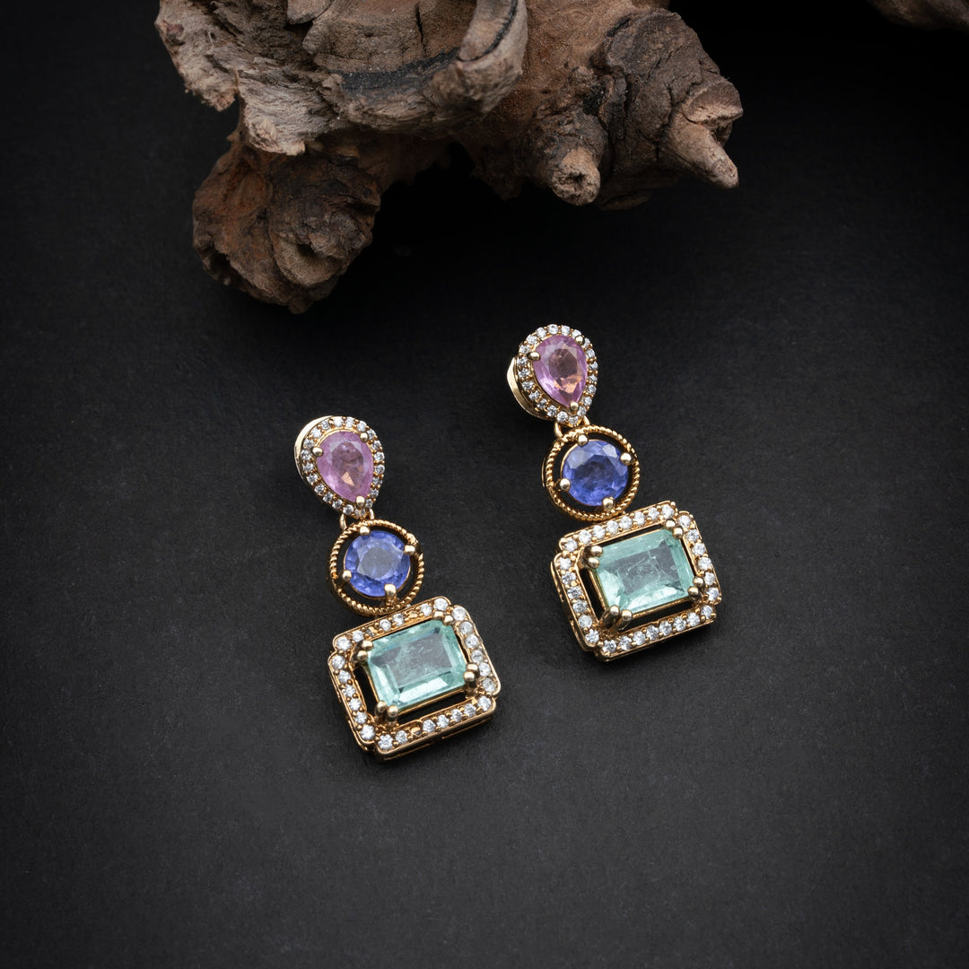 Prism Tricolour Necklace Set