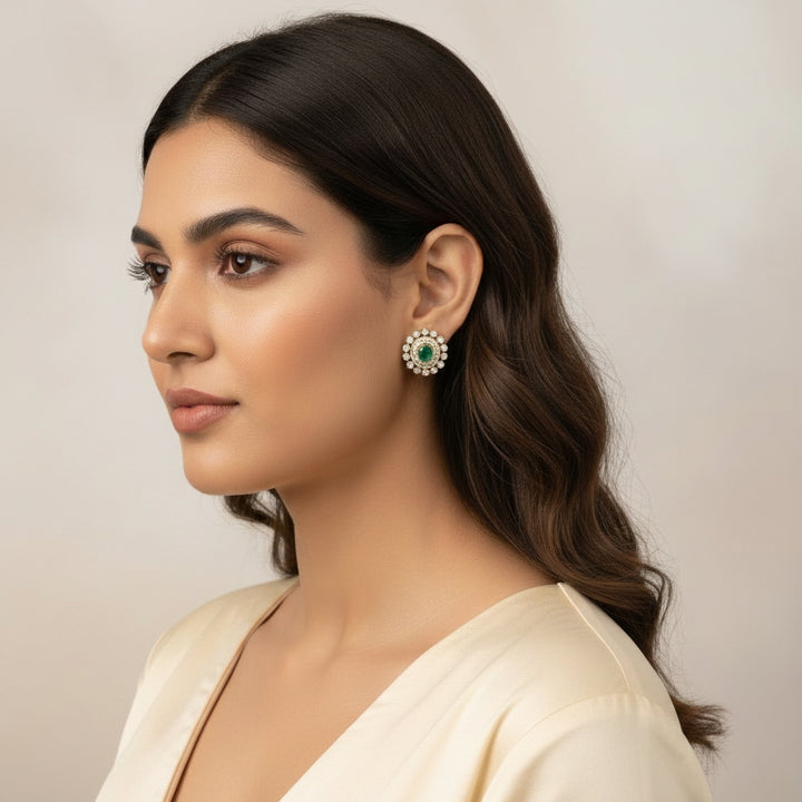 Oval-Flora Victorian Studs