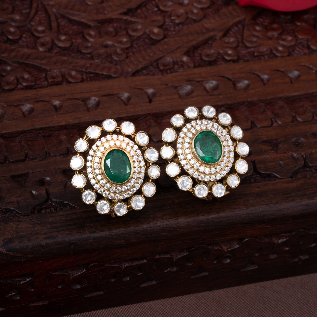 Oval-Flora Victorian Studs