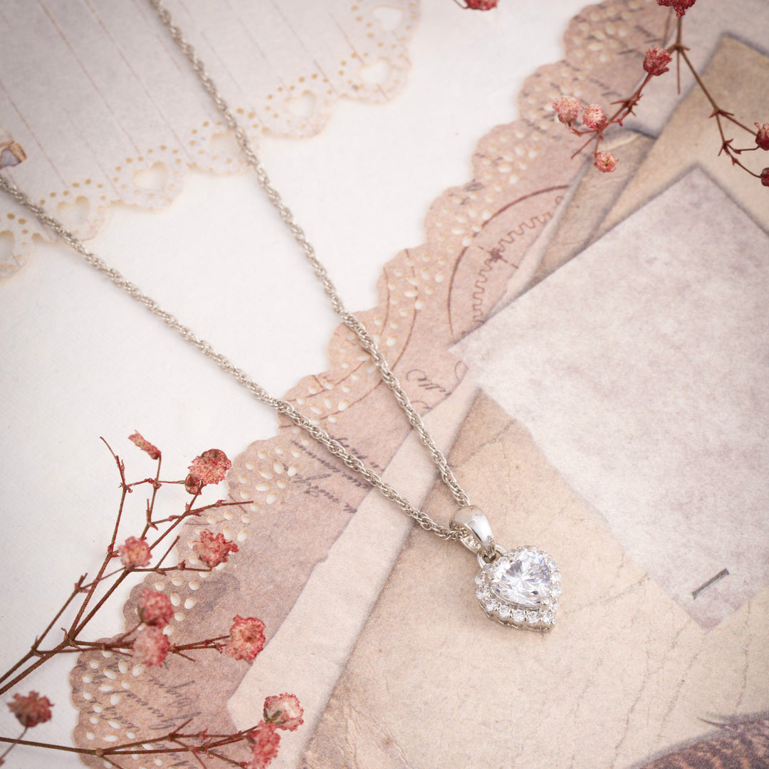 Tiny Heart Chain Pendant