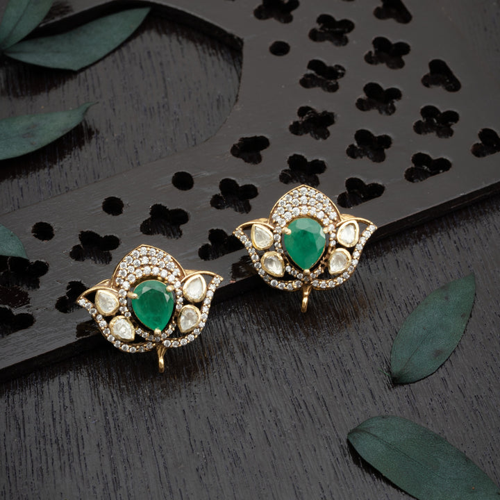 Victoria Crest Stud Earrings