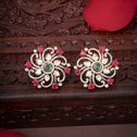 Pink Fleur Victorian Studs