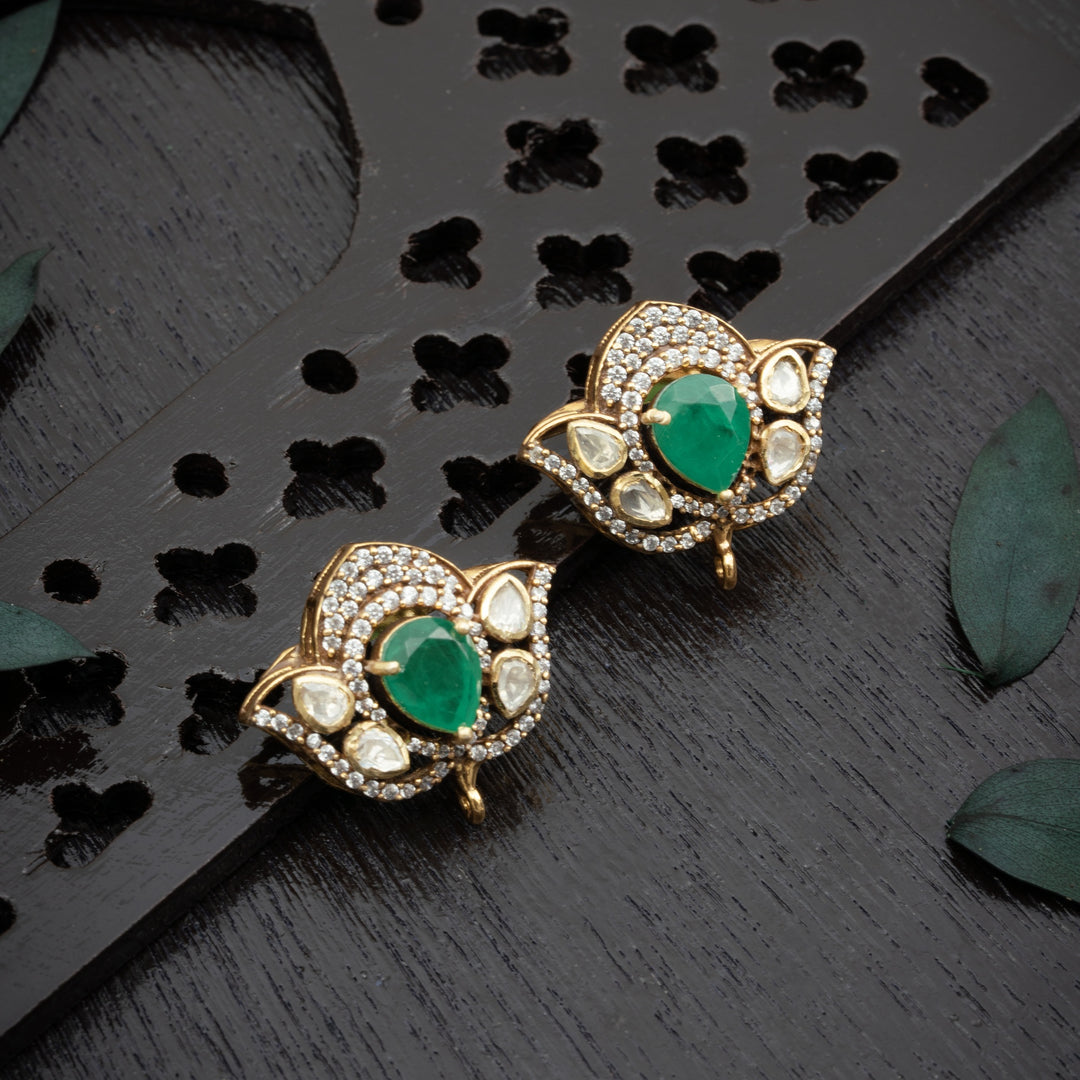 Victoria Crest Stud Earrings