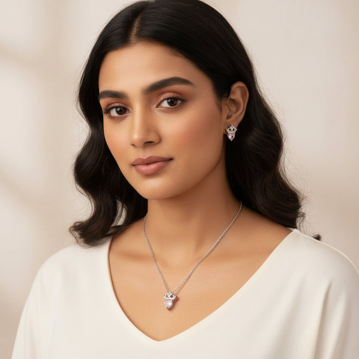 Fairylight CZ Chain Pendant Set