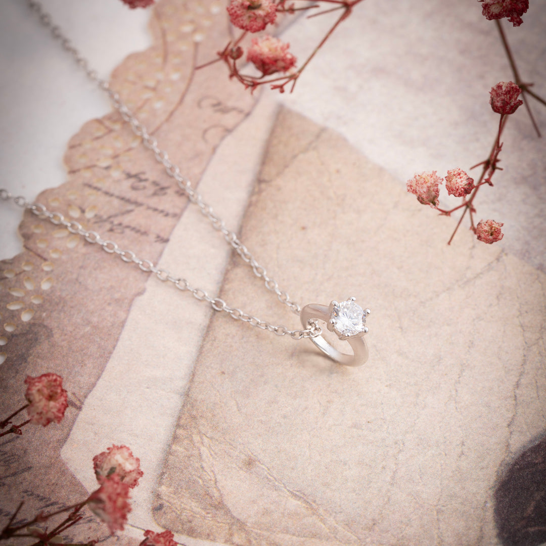 Bonded CZ Chain Pendant