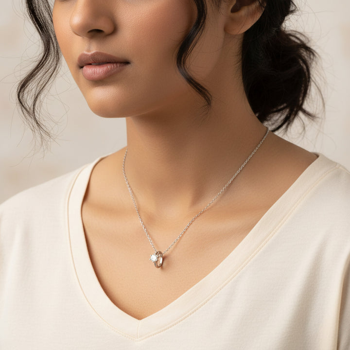 Bonded CZ Chain Pendant