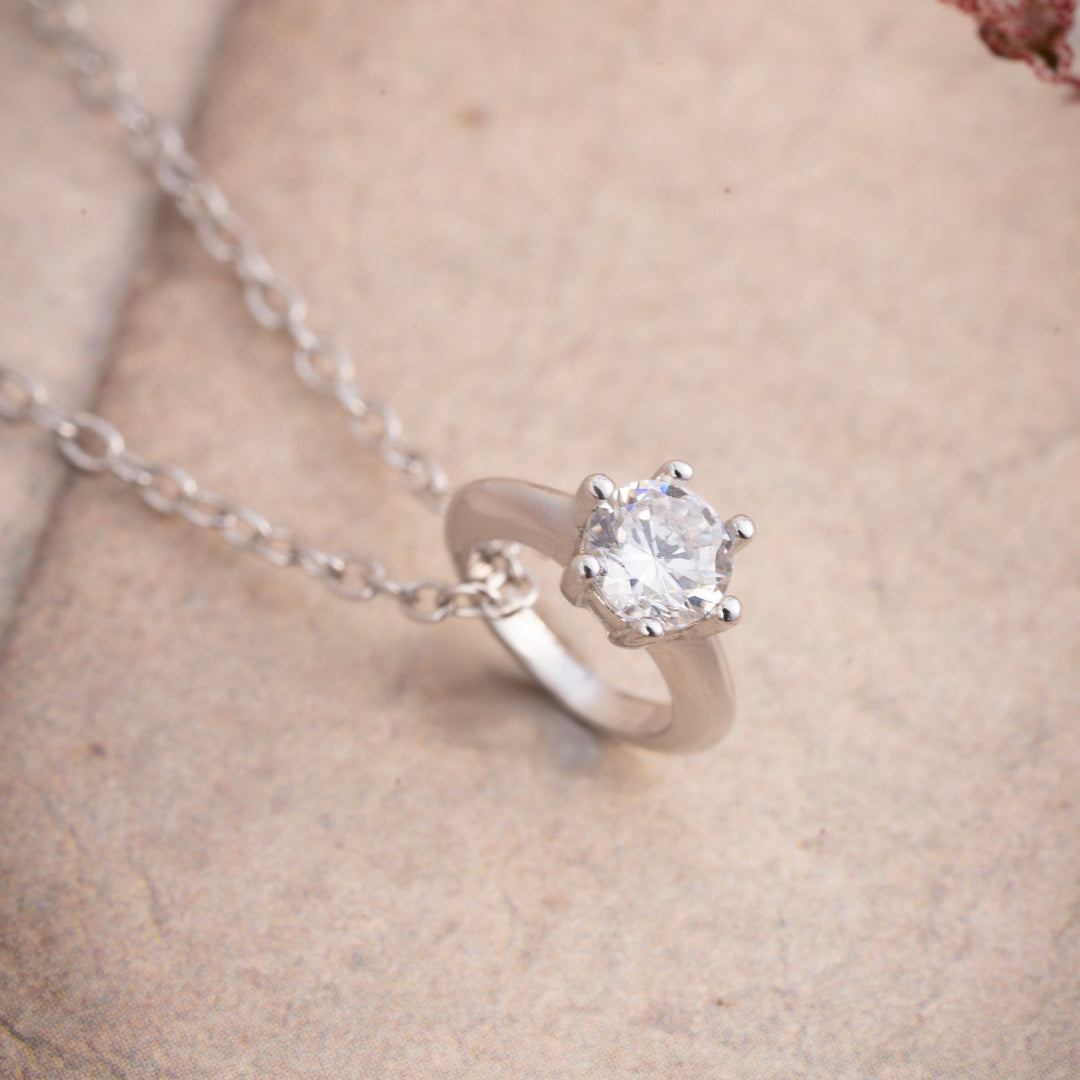 Bonded CZ Chain Pendant