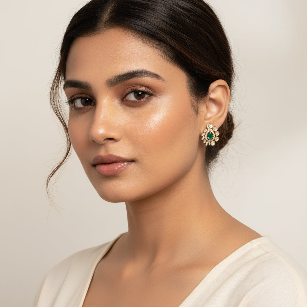 Pistachio Victorian Studs