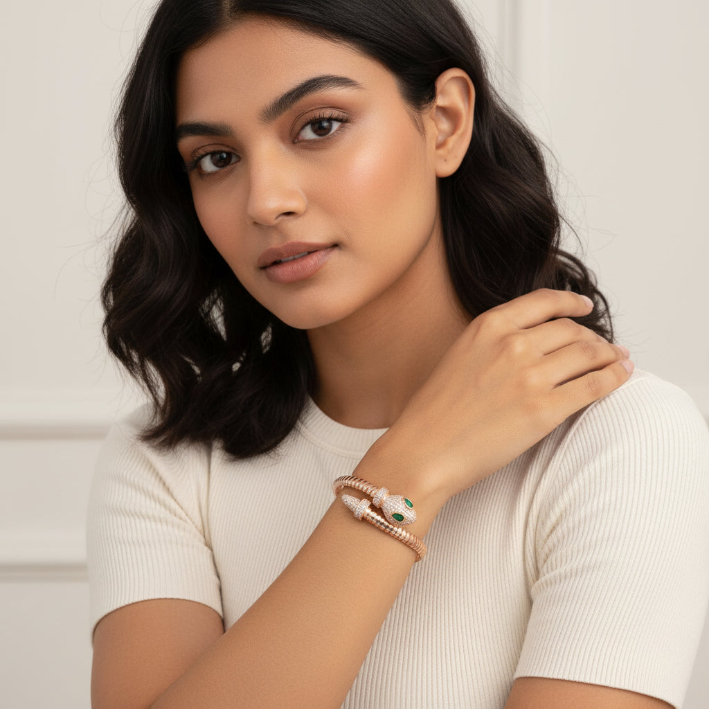 Sleek Serpentine Bracelet