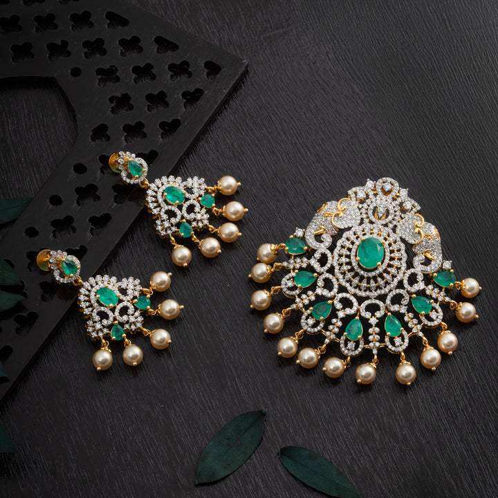 Gajora CZ Pendant Set