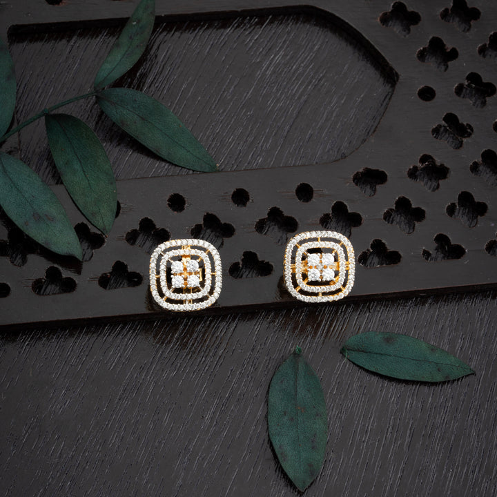 Facet-Cube CZ Pendant Set