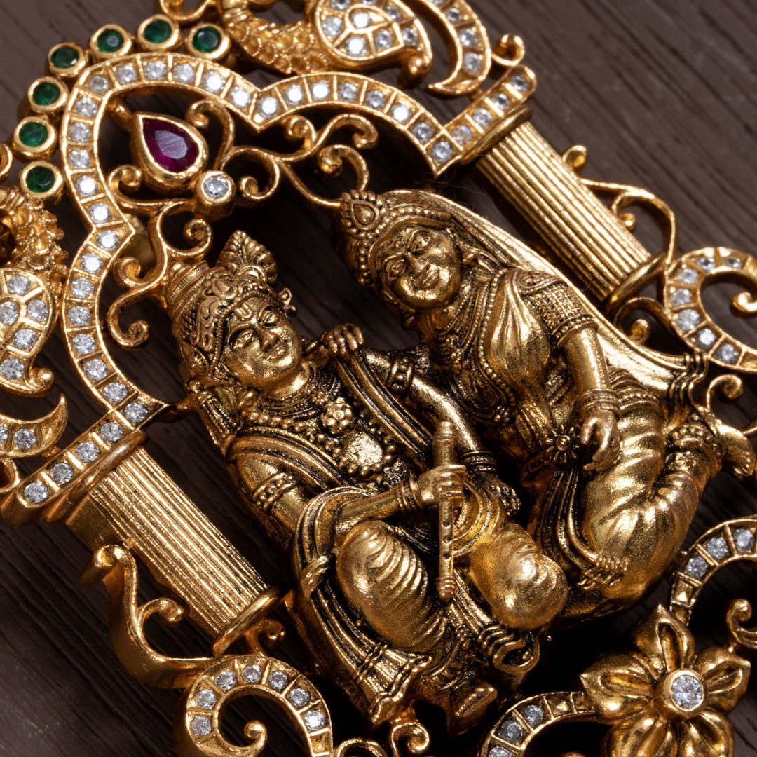 Krishna Priya Jadau Pendant