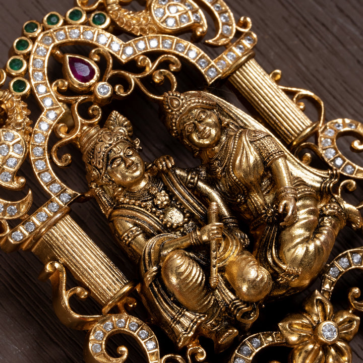 Krishna Priya Jadau Pendant