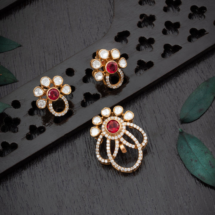 Veloria Rosefire Victorian Pendant Set