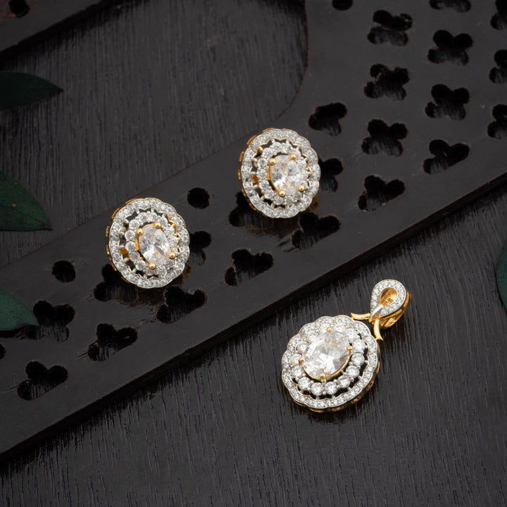 Floris CZ Pendant Set