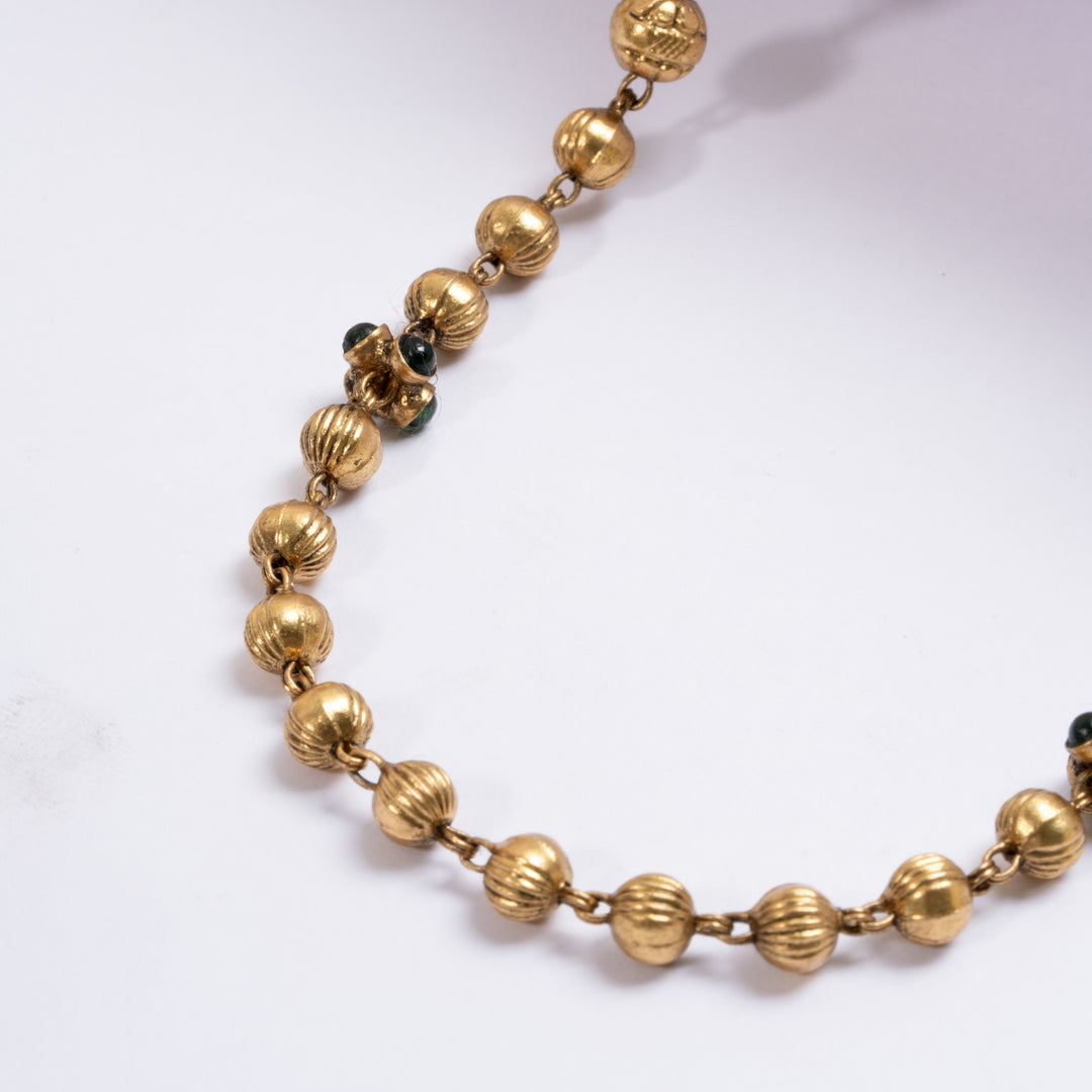 Swapna Gold-Beaded Mala