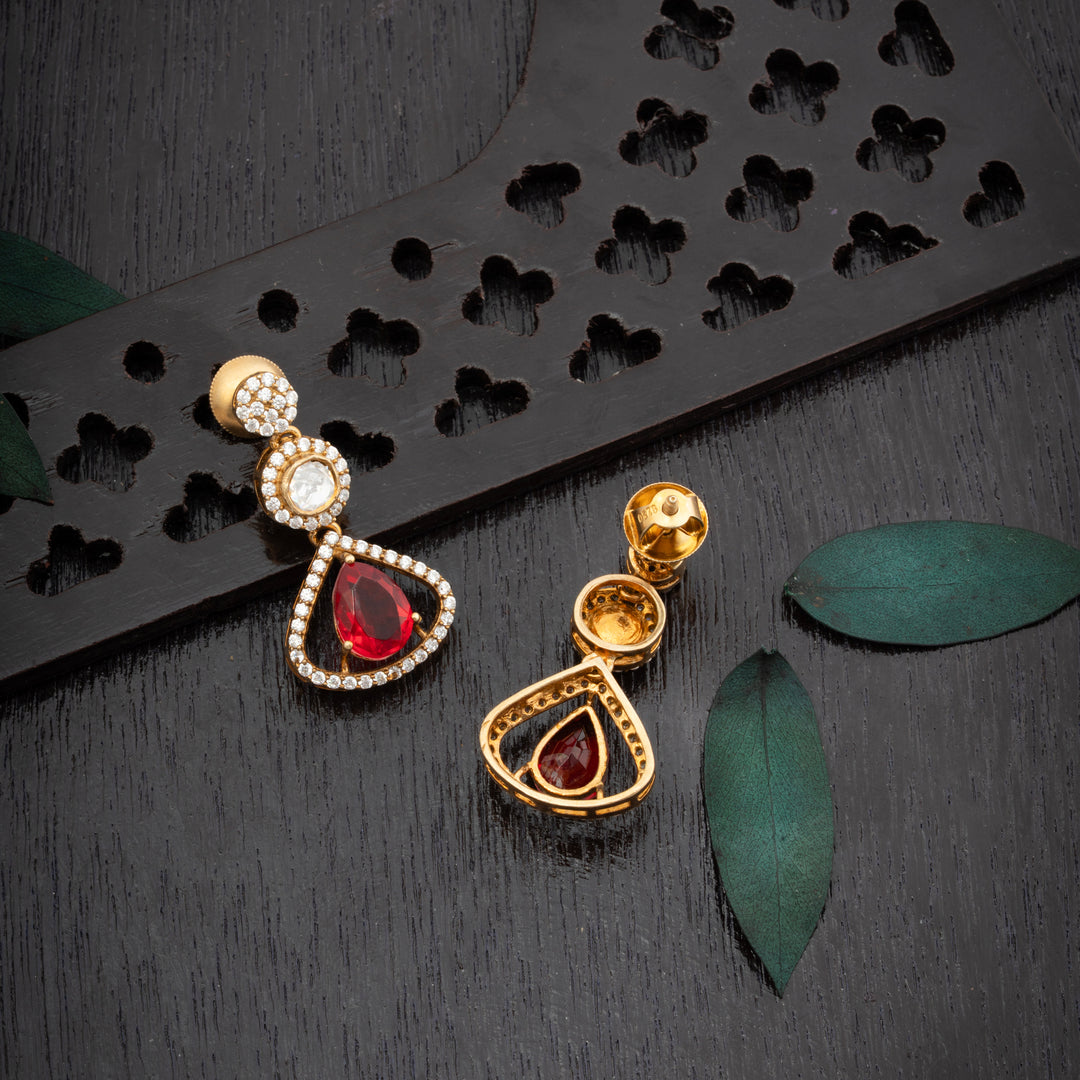 Rubeya Moissanite Danglers