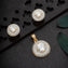 Rondelle CZ Pendant Set