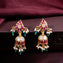 Mango Kundan Jhumkis