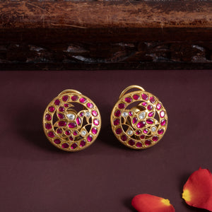 Mayurine Kundan Studs