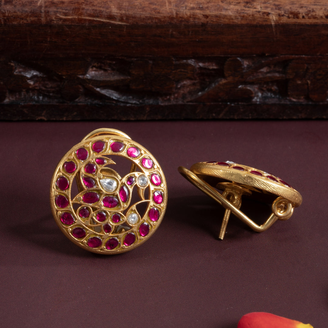 Mayurine Kundan Studs