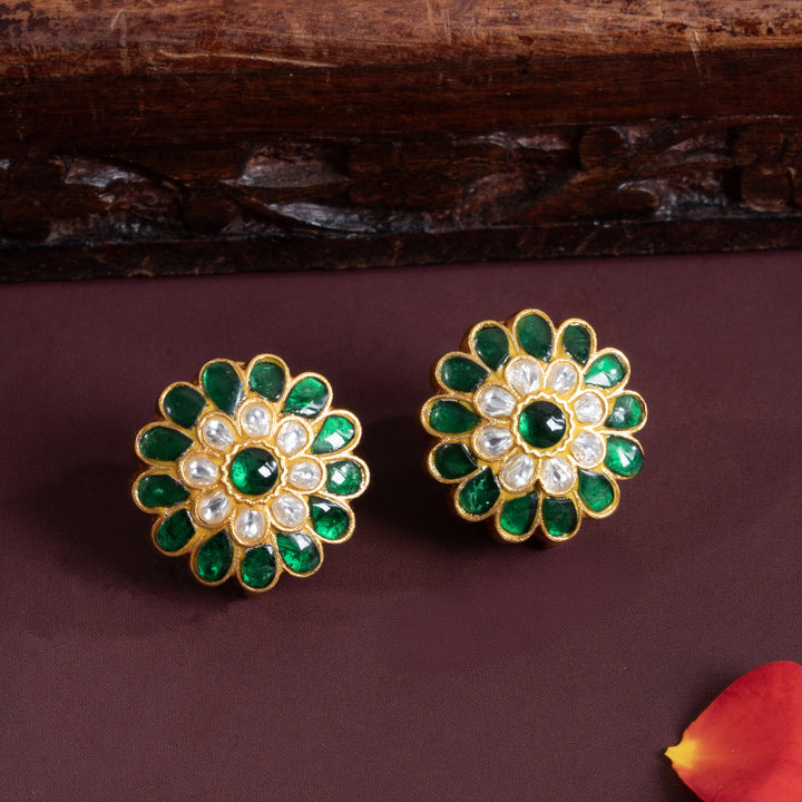 Floravya Kundan Studs
