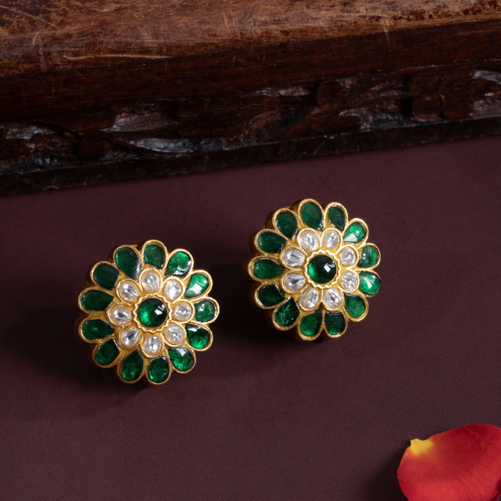Floravya Kundan Studs