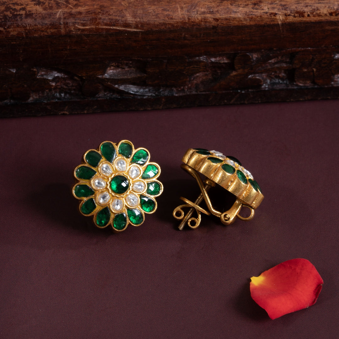 Floravya Kundan Studs